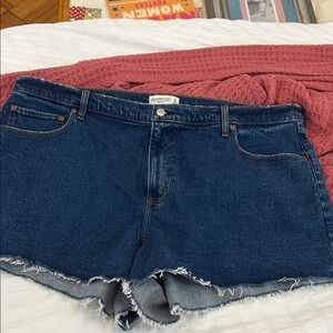 Abercrombie & Fitch Indigo Jean Shorts